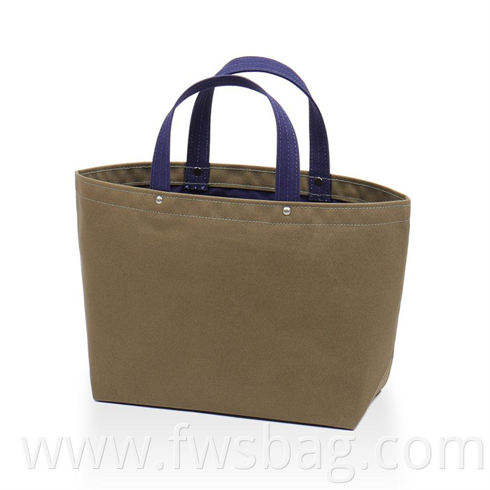 Bag Women Blue OEM Customized Designer Handbag Tote Logo Color Material Shopping Bags With Zipper Logos